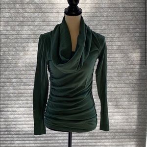 Moda International green cowl neck sweater size S